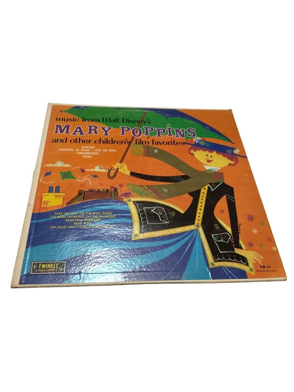 Music From Walt Disneys Mary Poppins Vinyl Record Mid-1960s By Twinkle Records